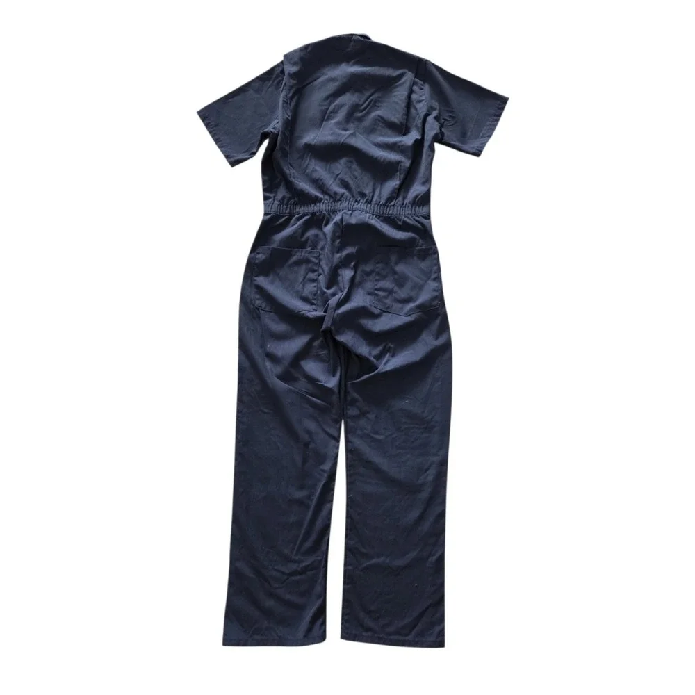 VTG Engineered Work Garments Mens M Navy USA Union Mechanic Coverall Uniform